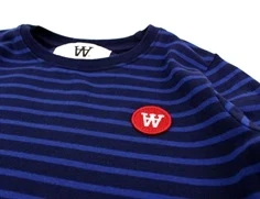 Wood Wood kjole Aya navy/blue stripes